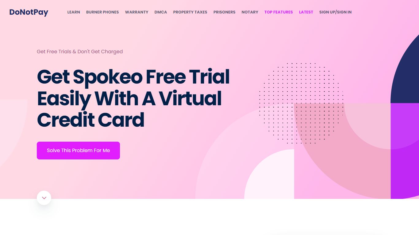 Get Spokeo Free Trial Easily With A Virtual Credit Card - DoNotPay
